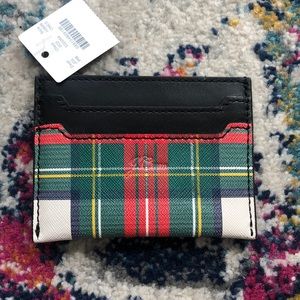 J Crew Plaid Cardholder
